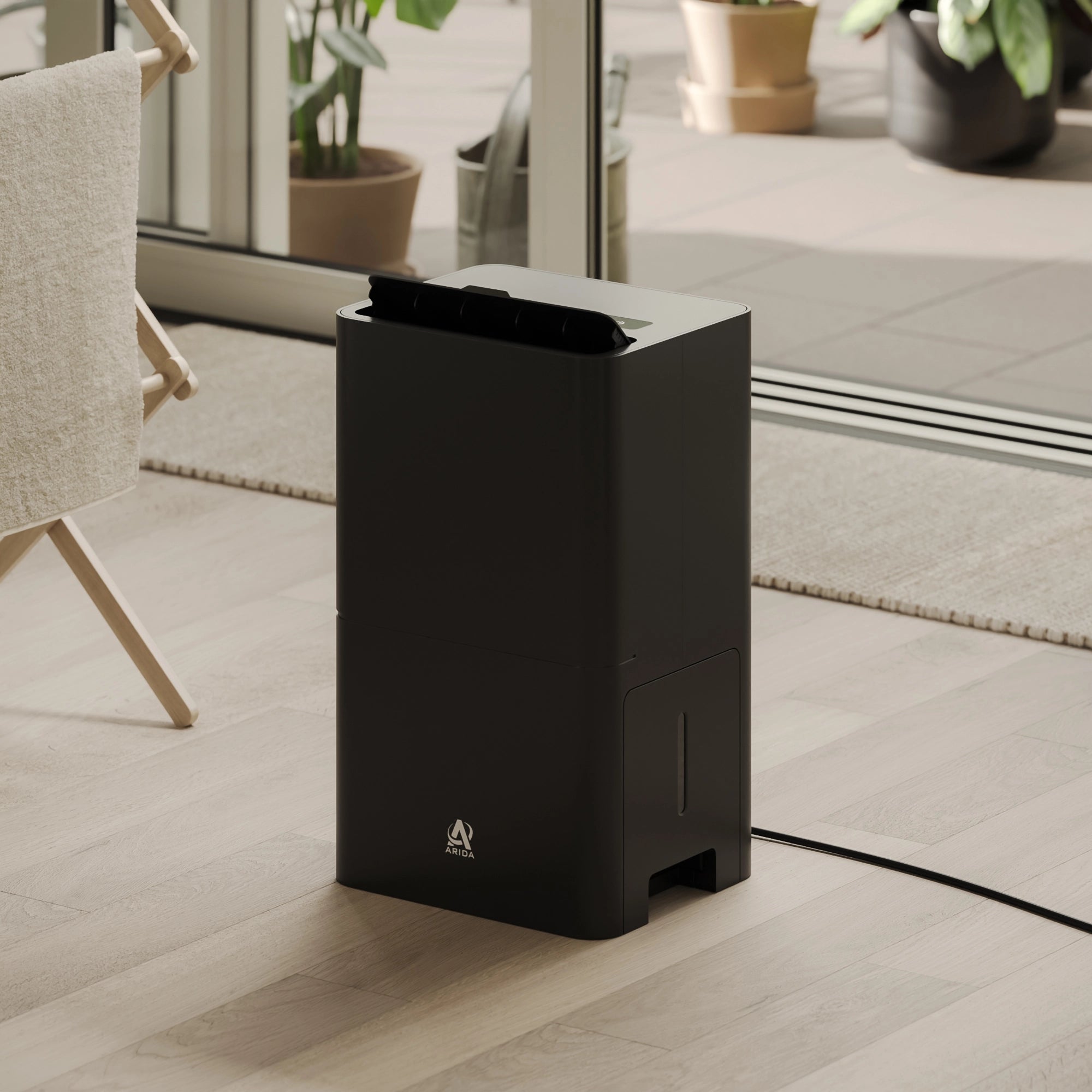 Arida Desert 10L sort luftavfukter med HEPA-filter kullfilter luftrensing for bedre inneklima