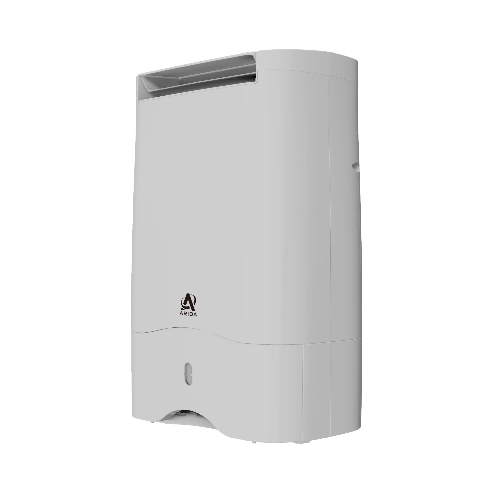 Arida Oslo luftavfukter med tørkerotor og WiFi skrå front