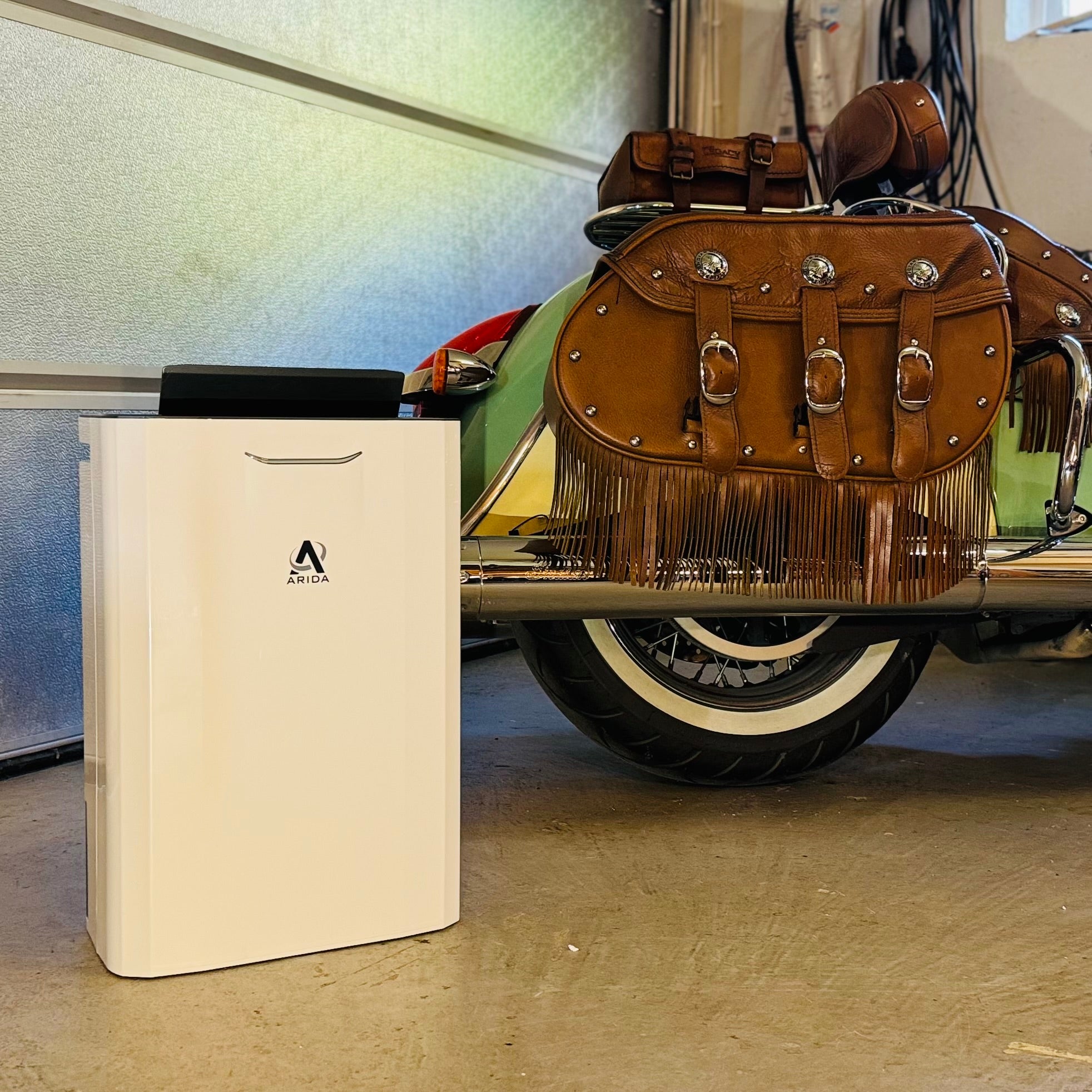 Arida S9L avfukter i garasje mindre rust