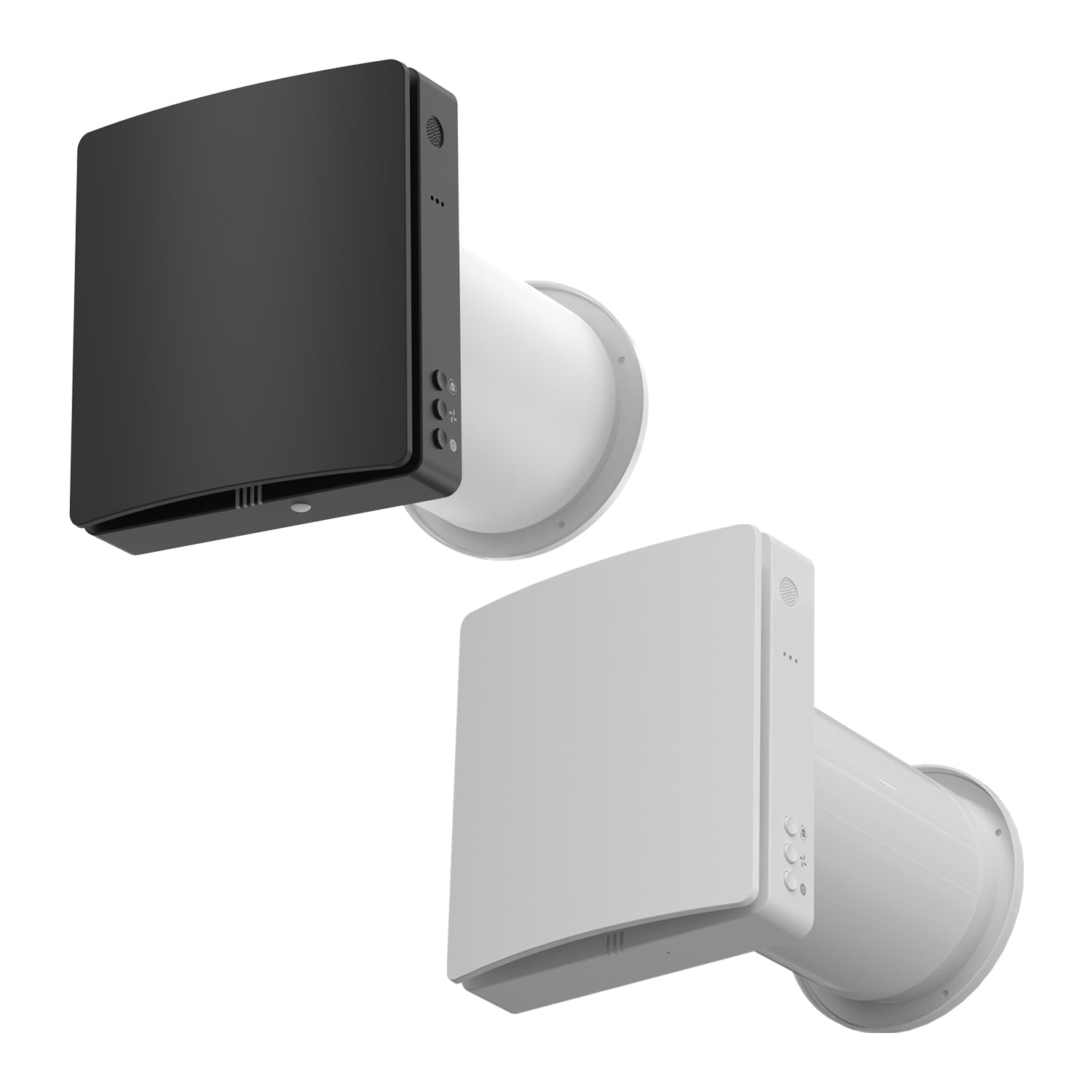 Arida Venti 160 WiFi romventilator hvit og matt sort fellesbilde