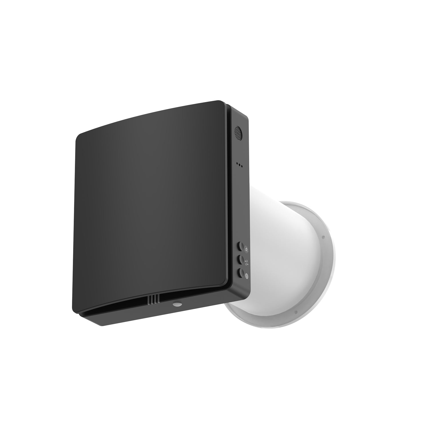 Arida-Venti-160-WiFi-romventilator-med-varmeveksler-og-app-skrå-sort