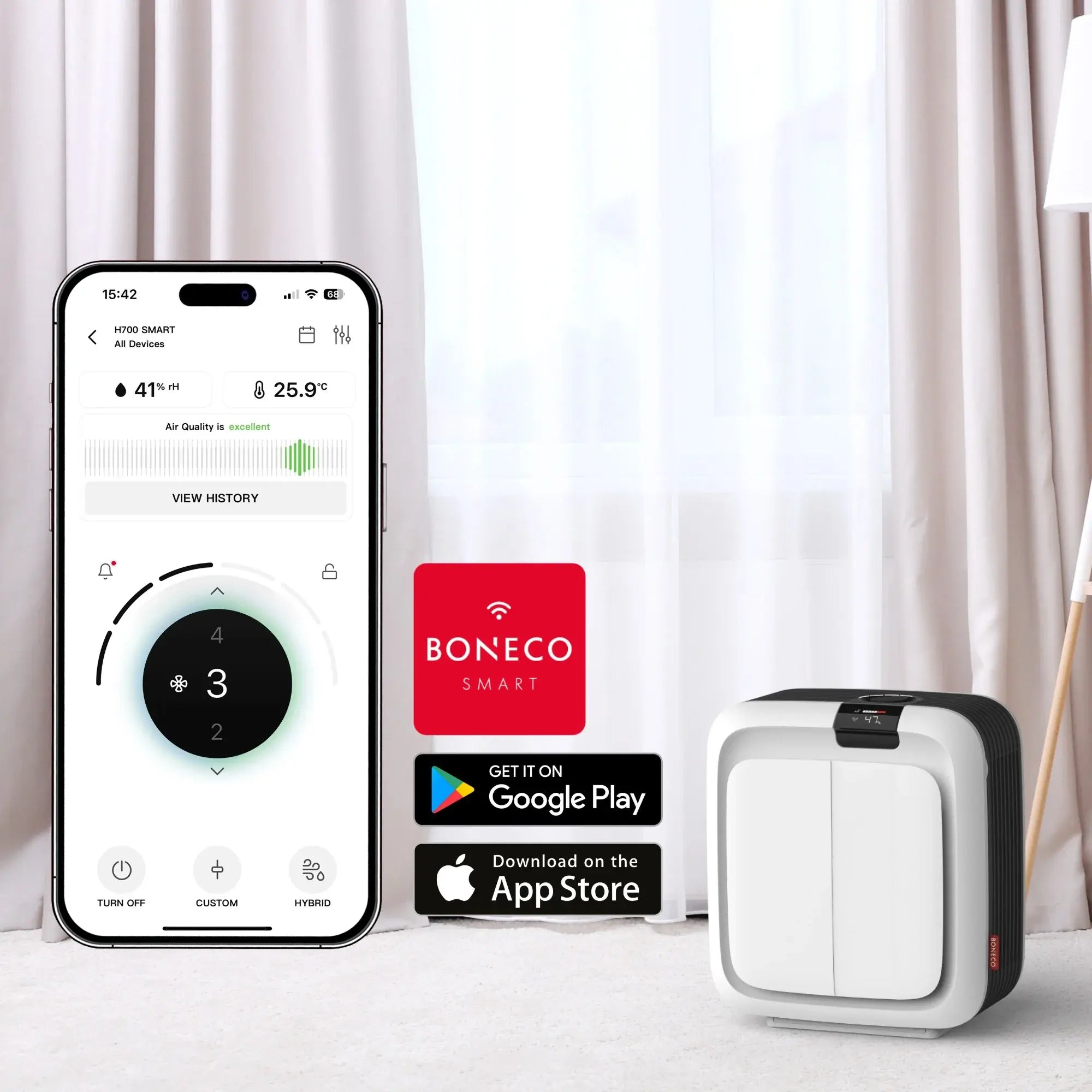 BONECO H700 Smart WiFi App Store Google Play