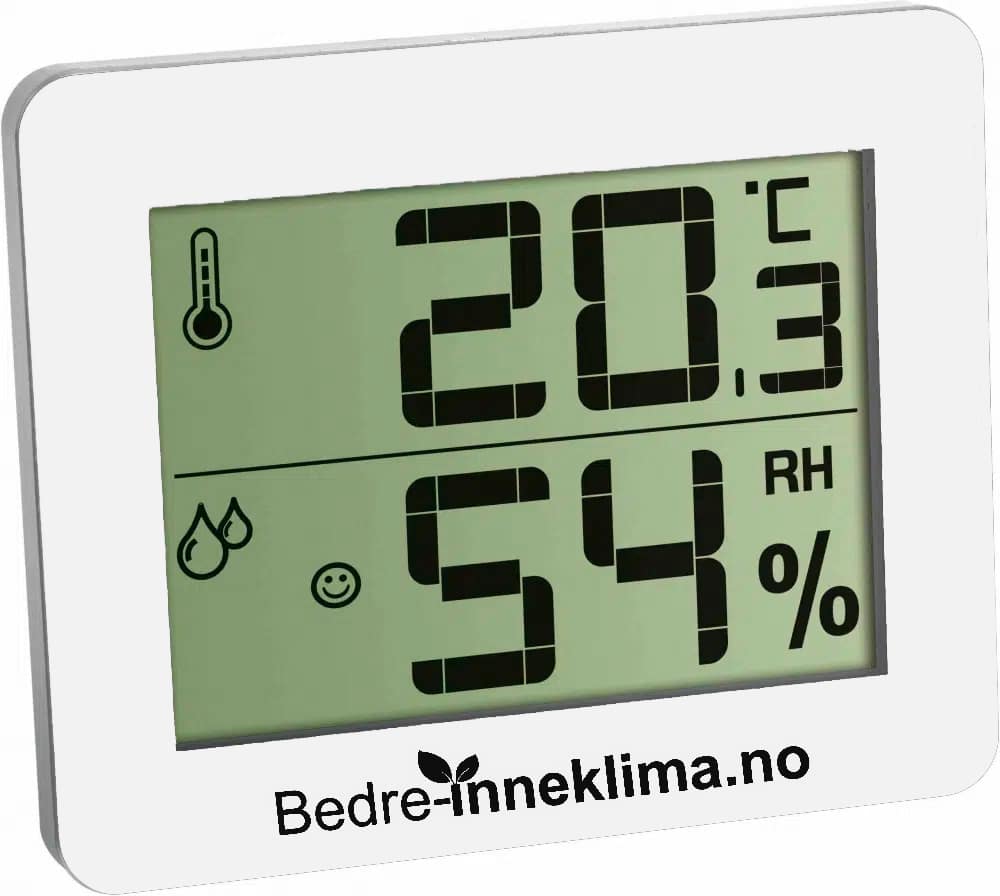 Bedre Inneklima hygrometer og termometer