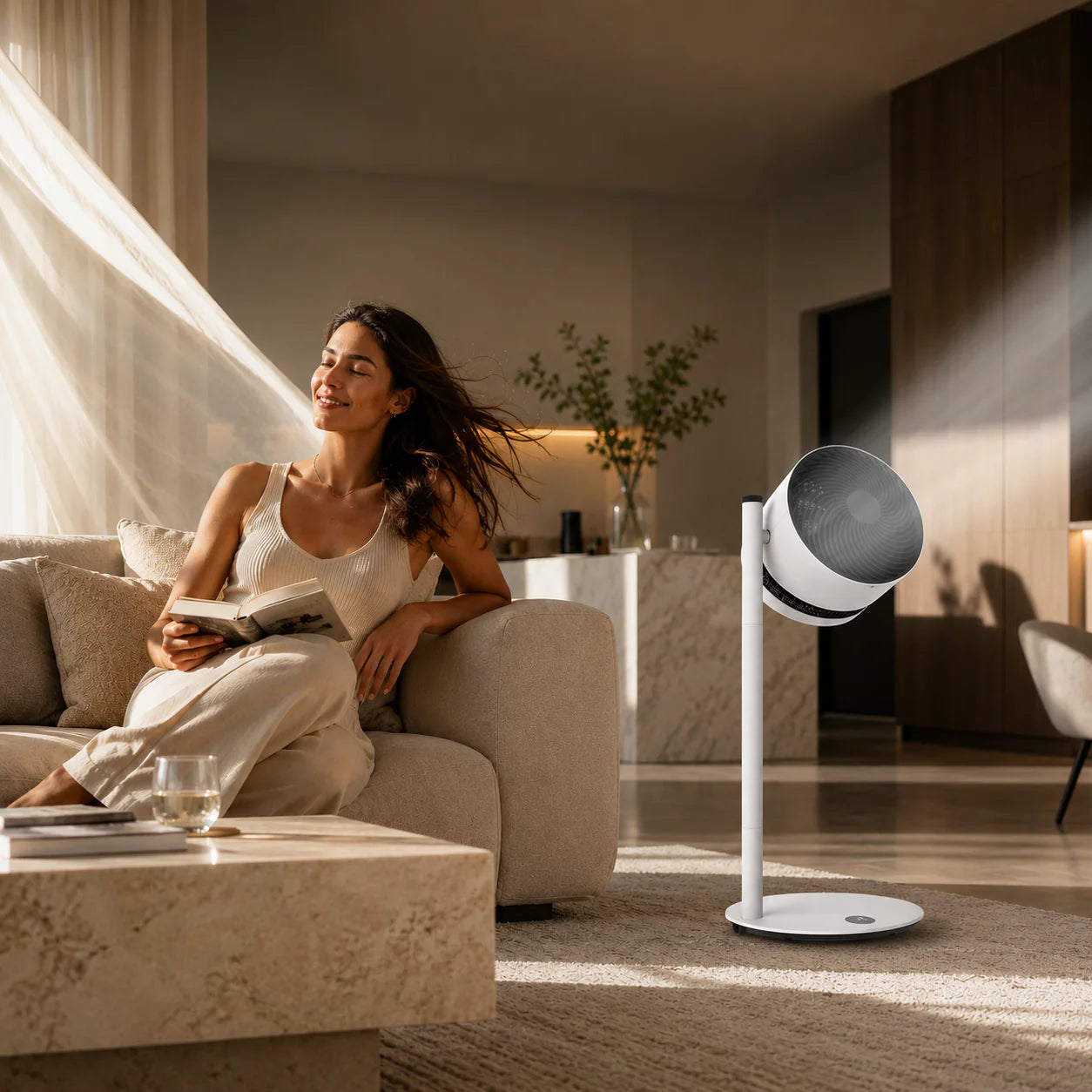BONECO F225 Smart vifte med WiFi og luftdusj
