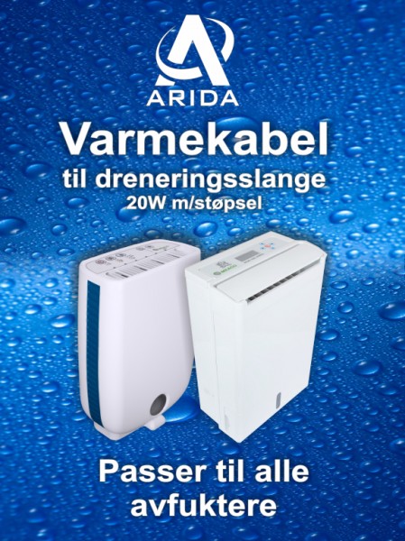 Varmekabel for avfukter