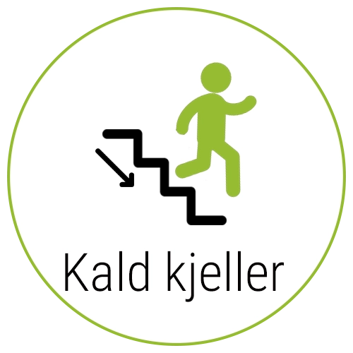 ikon avfukter kald kjeller mot kjellerlukt og rått inneklima