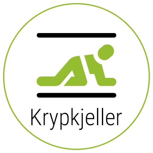 ikon avfukter krypkjeller mann krabbe mellom etasje
